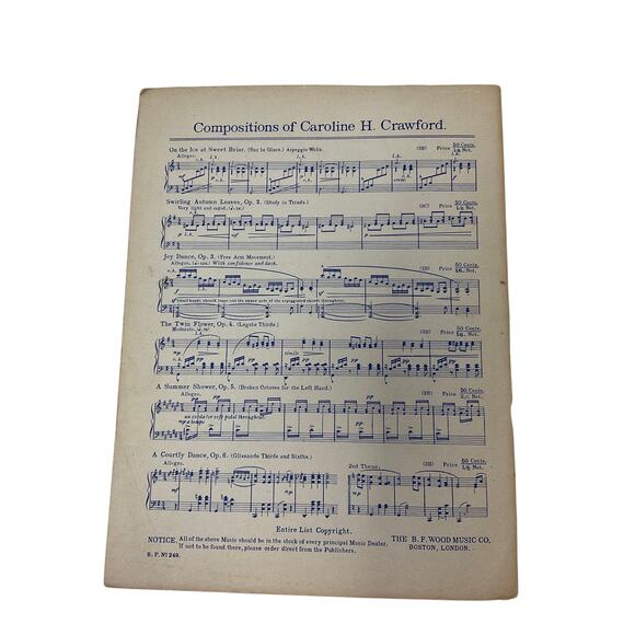 Mazurka Sheet Music Chopin a Mr Johns d la Nouvelle Orleans - Picture 4 of 4